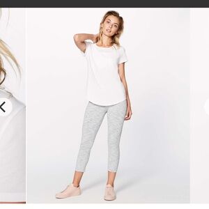 LULULEMON white tee size 6
